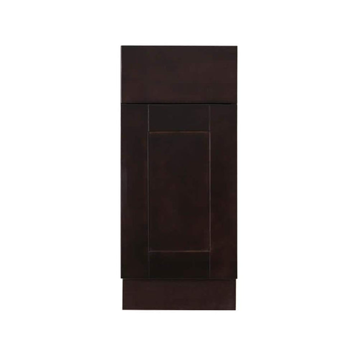 LIFEART CABINETRY Anchester Assembled 21 in. x 34.5 in. x 24 in. Base Cabinet with 1 Door and 1 Drawer in Dark Espresso