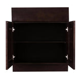 LIFEART CABINETRY Anchester Assembled 36 in. x 34.5 in. x 24 in. Base Cabinet with 2 Doors and 1 Drawer in Dark Espresso