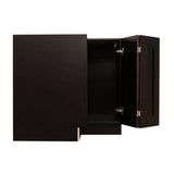 LIFEART CABINETRY Anchester Assembled 36 in. x 34.5 in. x 24 in. Base Lazy Susan Cabinet in Dark Espresso