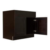 LIFEART CABINETRY Anchester Assembled 36 in. x 34.5 in. x 24 in. Sink Base Cabinet with 2 Doors in Dark Espresso