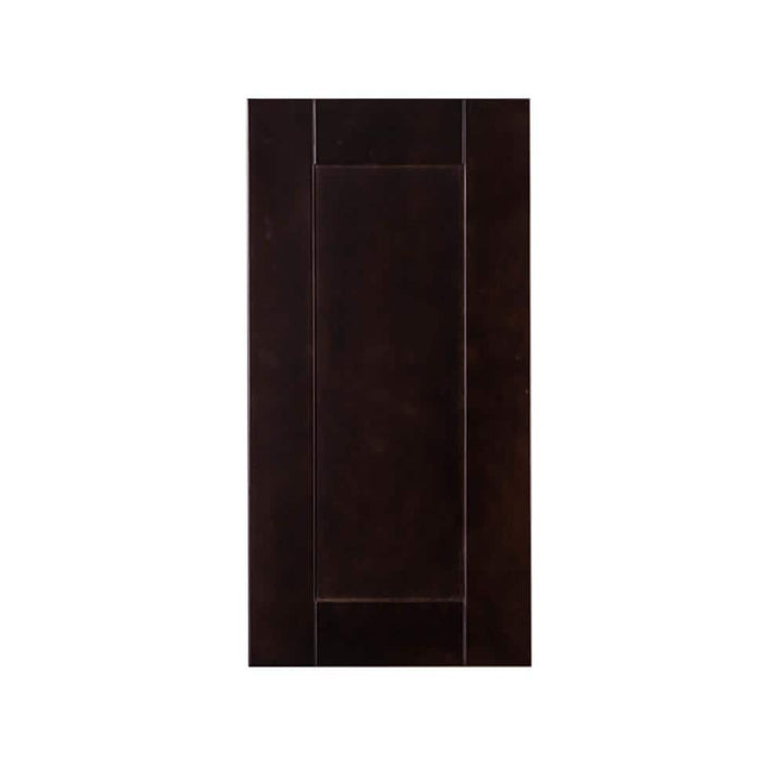 LIFEART CABINETRY Anchester Assembled 12 in. x 30 in. x 12 in. Wall Cabinet with 1 Door 2 Shelves in Dark Espresso