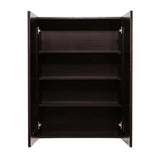 LIFEART CABINETRY Anchester Assembled 30 in. x 42 in. x 12 in. Wall Cabinet with 2 Doors 3 Shelves in Dark Espresso