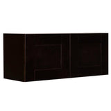 LIFEART CABINETRY Anchester Assembled 36 in. x 18 in. x 24 in. Wall Cabinet with 2 Doors No Shelf in Dark Espresso