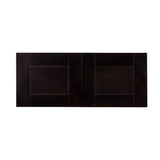 LIFEART CABINETRY Anchester Assembled 36 in. x 18 in. x 24 in. Wall Cabinet with 2 Doors No Shelf in Dark Espresso