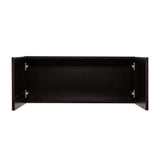 LIFEART CABINETRY Anchester Assembled 36 in. x 18 in. x 24 in. Wall Cabinet with 2 Doors No Shelf in Dark Espresso