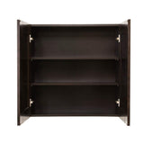 LIFEART CABINETRY Anchester Assembled 36 in. x 21 in. x 24 in. Wall Cabinet with 2 Doors 1 Shelf in Dark Espresso