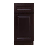 LIFEART CABINETRY Newport Ready to Assemble 21x34.5x24 in. Base Cabinet with 1-Door and 1-Drawer in Dark Espresso