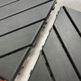 1 ft. x 1 ft. Polypropylene Deck Tile in Dark Gray (44-Piece)