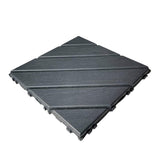 1 ft. x 1 ft. Polypropylene Deck Tile in Dark Gray (44-Piece)