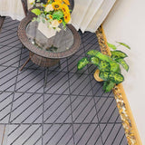 1 ft. x 1 ft. Polypropylene Deck Tile in Dark Gray (44-Piece)
