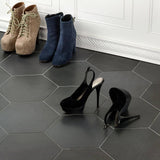 Ivy Hill Tile Langston Dark Gray 9.875 in. x 11.375 in. x 10mm Matte Porcelain Floor and Wall Tile (18 Pieces, 10.76 sq. ft. per Box)