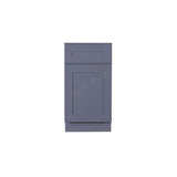 LIFEART CABINETRY Lancaster Gray Plywood Shaker Stock Assembled Base Wasket Kitchen Cabinet 18 in. W x 34.5 in. H x 24 in. D