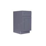 LIFEART CABINETRY Lancaster Gray Plywood Shaker Stock Assembled Base Wasket Kitchen Cabinet 18 in. W x 34.5 in. H x 24 in. D