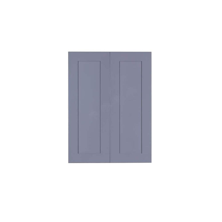 LIFEART CABINETRY Lancaster Gray Plywood Shaker Stock Assembled Wall Kitchen Cabinet 30 in. W x 36 in. H x 12 in. D