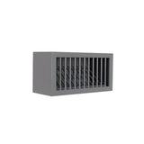 LIFEART CABINETRY Lancaster Gray Plywood Shaker Stock Assembled Wall Dish Holder Kitchen Cabinet 30 in. W x 15 in. H x 12 in. D
