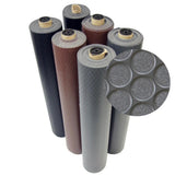 Rubber-Cal Coin Grip 4 ft. x 10 ft. Dark Grey Commercial Grade PVC Flooring