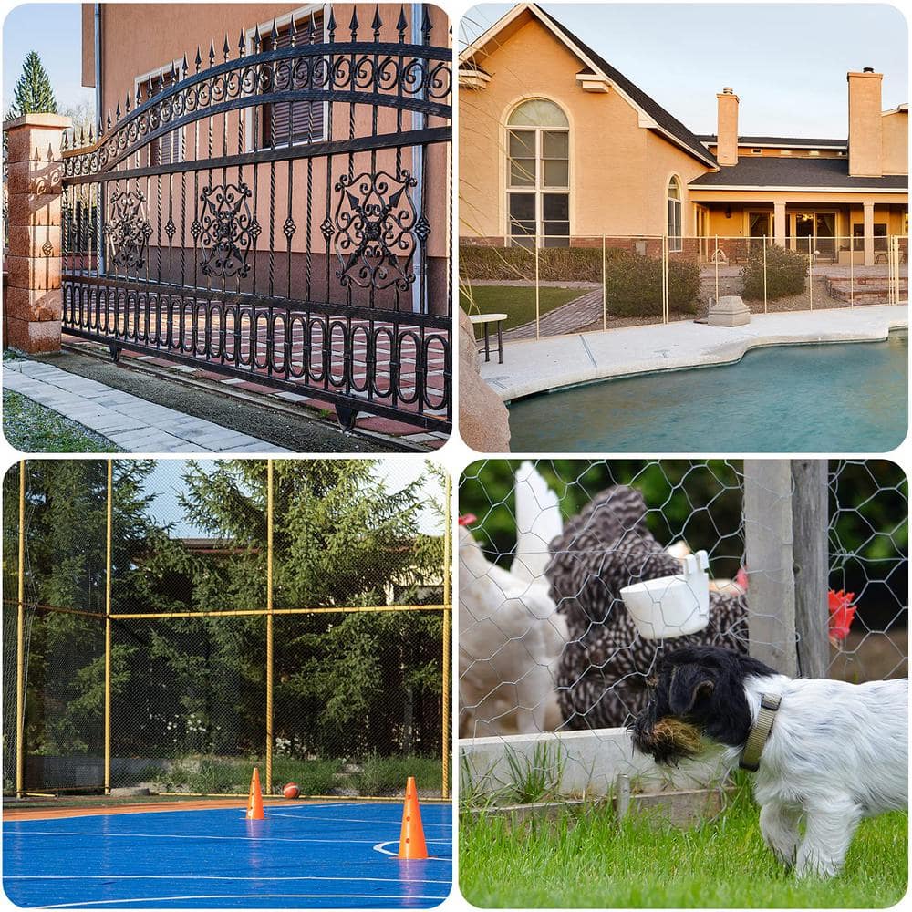 5 ft. x 50 ft. Privacy Screen Fence Heavy-Duty Protective Covering Mesh Fencing for Patio Lawn Garden Balcony Dark Green