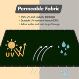 5 ft. x 50 ft. Privacy Screen Fence Heavy-Duty Protective Covering Mesh Fencing for Patio Lawn Garden Balcony Dark Green
