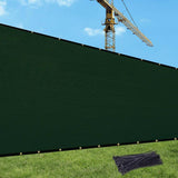 Privacy Fence Screen 6 x 300 ft. Dark Green Customized Outdoor Mesh Panels for Backyard, Construction Site with Zip Ties