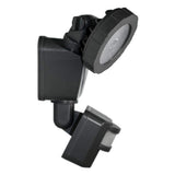Novolink 160-Degree Dark Grey Motion Activated Outdoor Integrated LED Flood Light with Wireless Smart Control