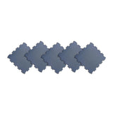 Rubber-Cal Terra-Flex 1/4 in. x 24 in. x 24 in. Dark Gray Interlocking Rubber Mat (5-Pack, 20 sq. ft.)