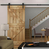 Everbilt 72 in. Dark Oil-Rubbed Bronze Arrow Sliding Barn Door Track and Hardware Kit