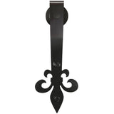 Everbilt 72 in. Dark Oil-Rubbed Bronze Fleur-De-Lis Sliding Barn Door Track and Hardware Kit