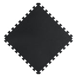 Norsk Reversible Dark Walnut/Black Faux Wood 24 in. x 24 in. x 0.47 in. Foam Mats (4-Pack)