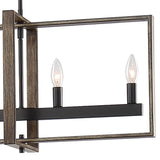 Vanity Art Amiens 5-Light Darkwood/Black Linear Pendant
