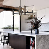 Vanity Art Amiens 5-Light Darkwood/Black Linear Pendant