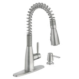Springvale Single-Handle Pull-Down Sprayer Kitchen Faucet with Reflex and Power Boost in Matte Black