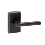 Logan Flat Black Privacy Bed/Bath Door Lever - Super Arbor
