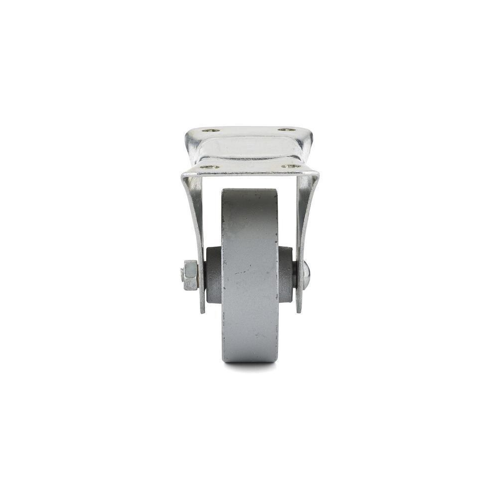 4-1/32 in. Metal Fixed plate Caster, 247 lb. Load Rating - Super Arbor