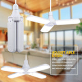 60W/45W LED Garage Lights, TSV 4/3 LED Heads Foldable Trilright Garage Ceiling Lighting 3200LM 6500K White LED Shop Light, Deformable LED Garage Ceiling Lighting Bulbs Workshop Light for Workbench