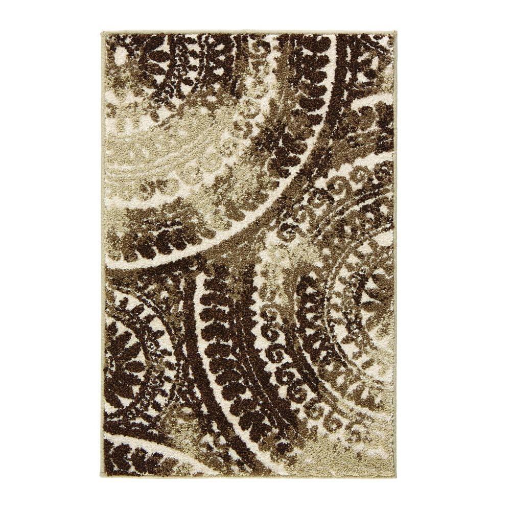 Spiral Medallion Cool Gray Tones 8 ft. x 10 ft. Area Rug - Super Arbor