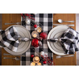 Black Buffalo Check Cotton Table Runner