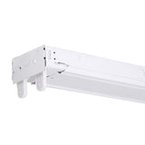C 2 40 120 MBE 2INKO 2-Light Flushmount Steel White Fluorescent Light - Super Arbor