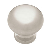 Grace 1-1/8 in. (28mm) Satin Nickel Round Cabinet Knob - Super Arbor