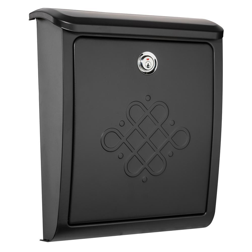 Bordeaux Locking Rubbed Bronze Wall Mount Mailbox - Super Arbor