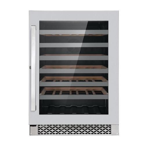Cosmo 48-Bottle Capacity Stainless Steel Built-In/Freestanding Wine Chiller