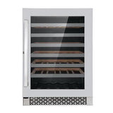 Cosmo 48-Bottle Capacity Stainless Steel Built-In/Freestanding Wine Chiller