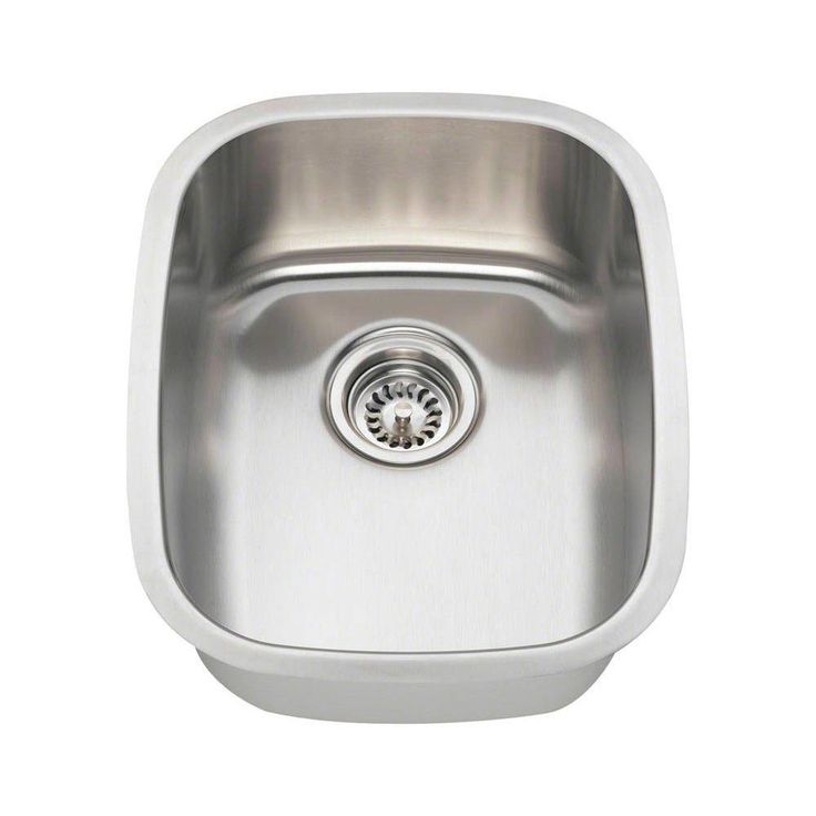 Undermount Stainless Steel 15 in. Single Bowl Bar Sink