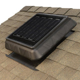 750 CFM Black Resin Solar Powered Attic Fan with Adjustable Thermostat - Super Arbor