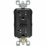 20 Amp 125-Volt Duplex SmarTest Self-Test SmartlockPro Tamper Resistant GFCI Outlet, White - Super Arbor