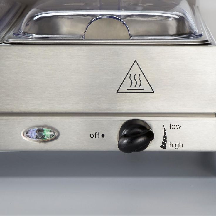 6.6 Qt. Stainless Steel Buffet Server with 3-Crocks