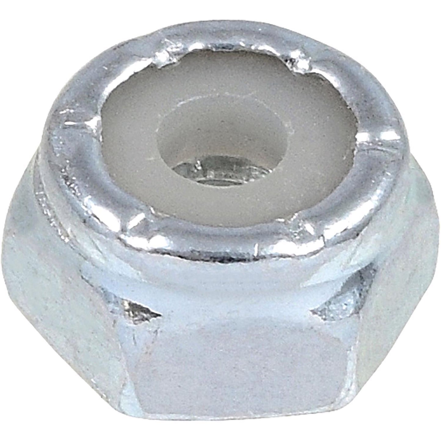 Hillman #6-32 Zinc-Plated Steel USS Nylon Lock Nut, 100-Pack