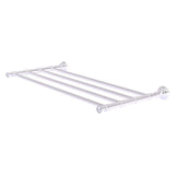 Allied Brass Carolina Crystal Collection 24-in Towel Shelf in Satin Chrome