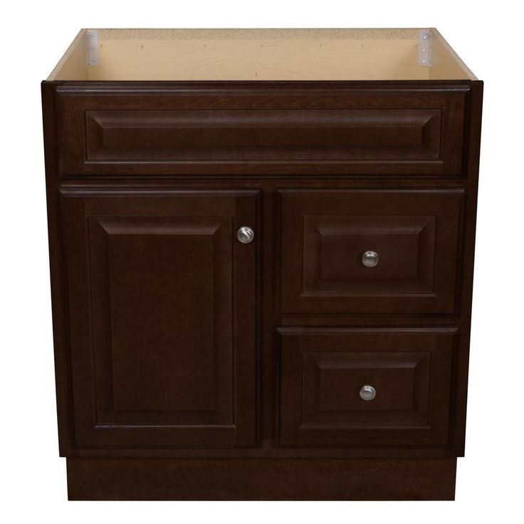 Hampton 30 in. W x 21 in. D x 33.5 in. H Bathroom Vanity Cabinet Only in Cognac