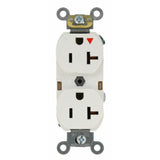 20 Amp Industrial Grade Heavy Duty Isolated Ground Duplex Outlet, Orange - Super Arbor