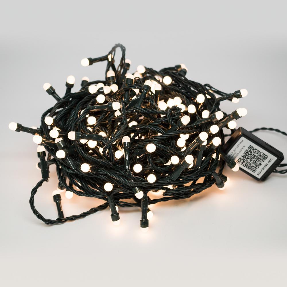 Bundle - 200 Light 8 mm Mini Globe Multi-Color LED String Light with Wireless Smart Control + 200 Light Add-on - Super Arbor